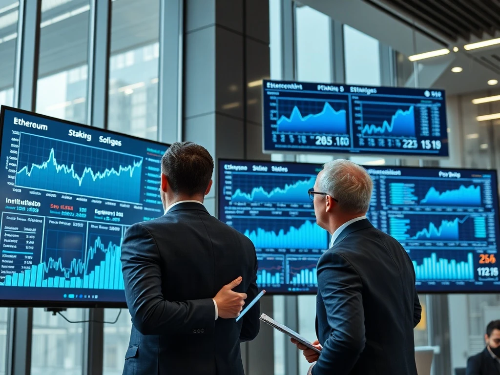 Institutional Ethereum staking growth driving blockchain network security and yield generation