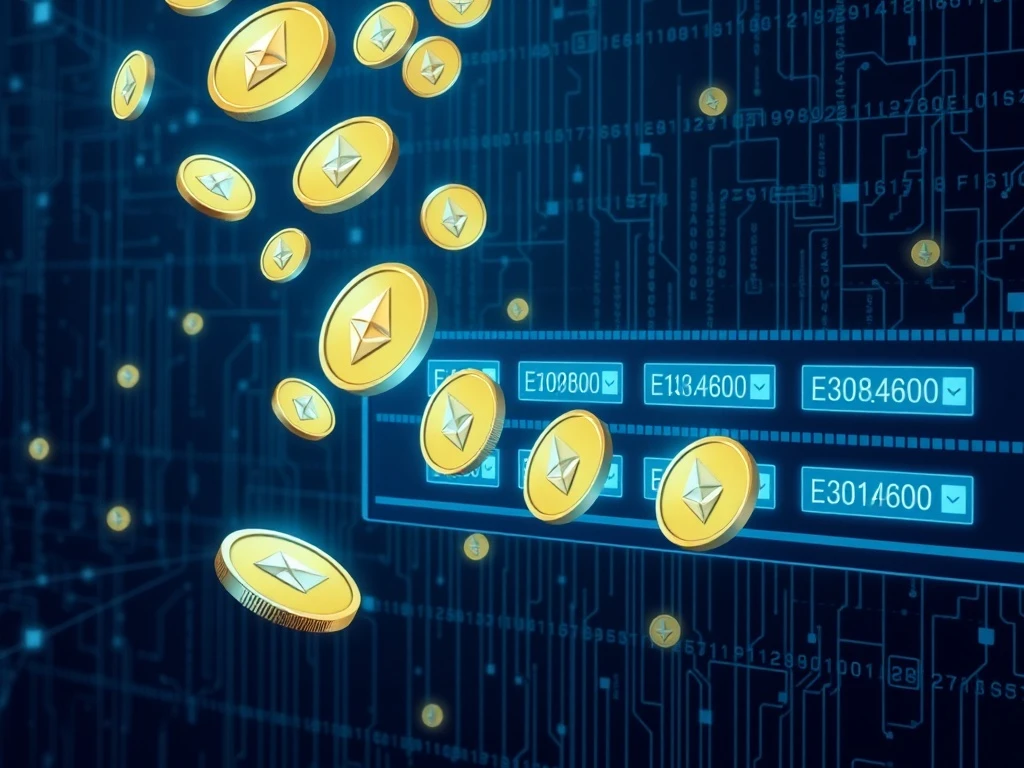 Large-scale Ethereum transfers showing institutional investment movement into fresh wallets