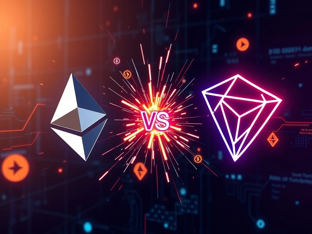 Ethereum and TRON battling in the intense stablecoin war for payment network dominance