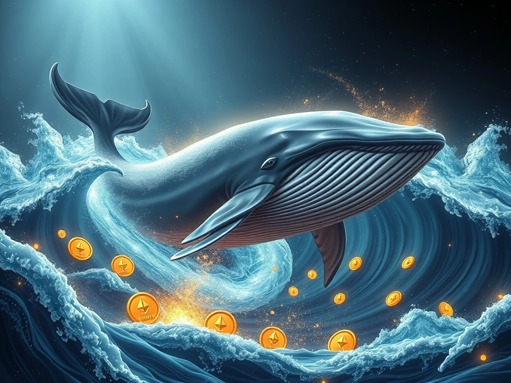 Ethereum whale demonstrating strategic accumulation confidence in digital asset market