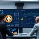 Ethereum yield opportunities dashboard showing staking returns and institutional investment growth metrics