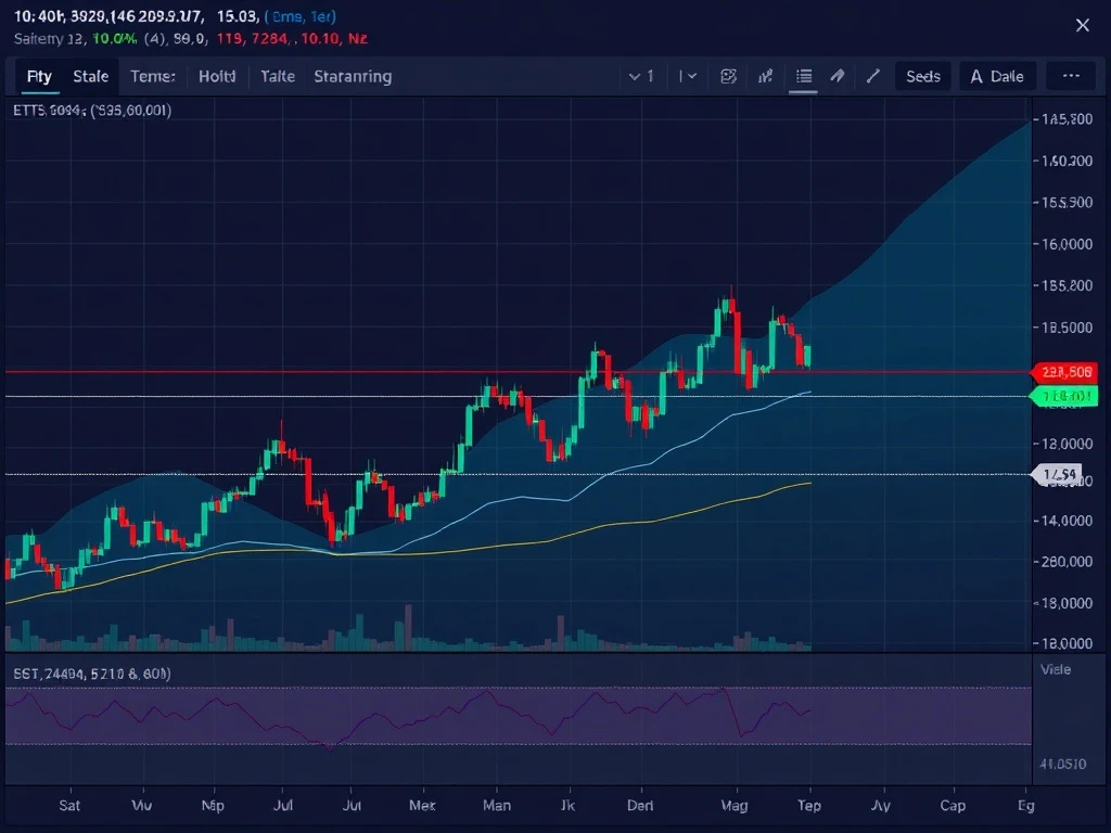 ETHPLN trading chart showing bullish breakout with technical indicators and price momentum analysis