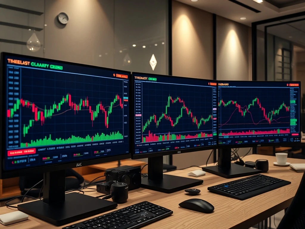 ETHUSDT analysis showing bearish divergence patterns and key Fibonacci support levels on trading charts