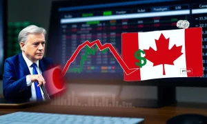 EUR/CAD forecast showing downward trend amid French political uncertainty versus Canadian stability