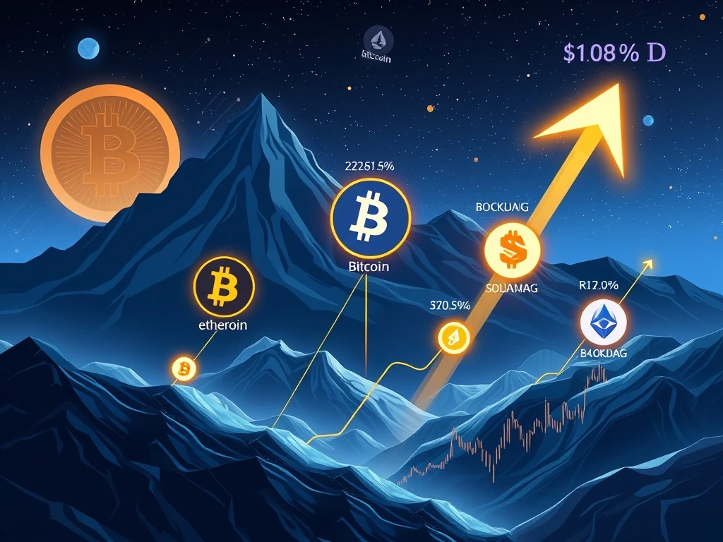 Strategic investment analysis showing fastest-growing cryptocurrencies with high-risk high-reward potential in 2025 market landscape