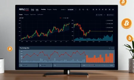 FBTC Bitcoin ETF performance chart showing investor behavioral patterns and emotional trading impacts