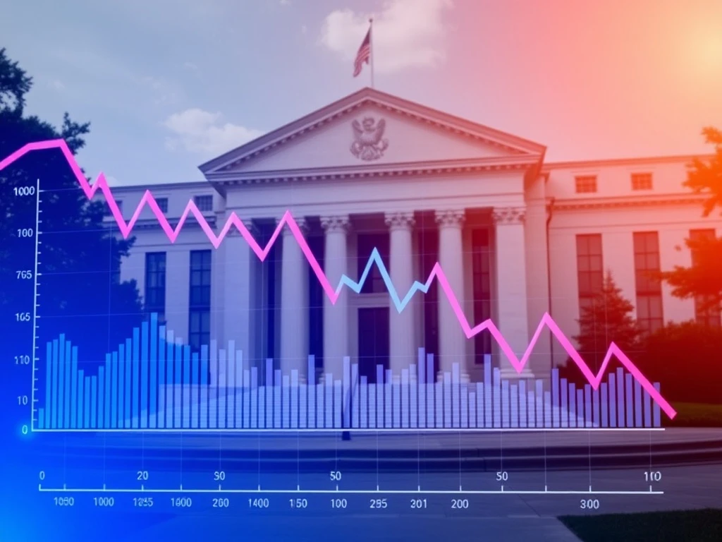 Federal Reserve policy driving mortgage rates decline with economic data visualization