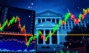 Federal Reserve decision impacting financial market volatility and cryptocurrency prices