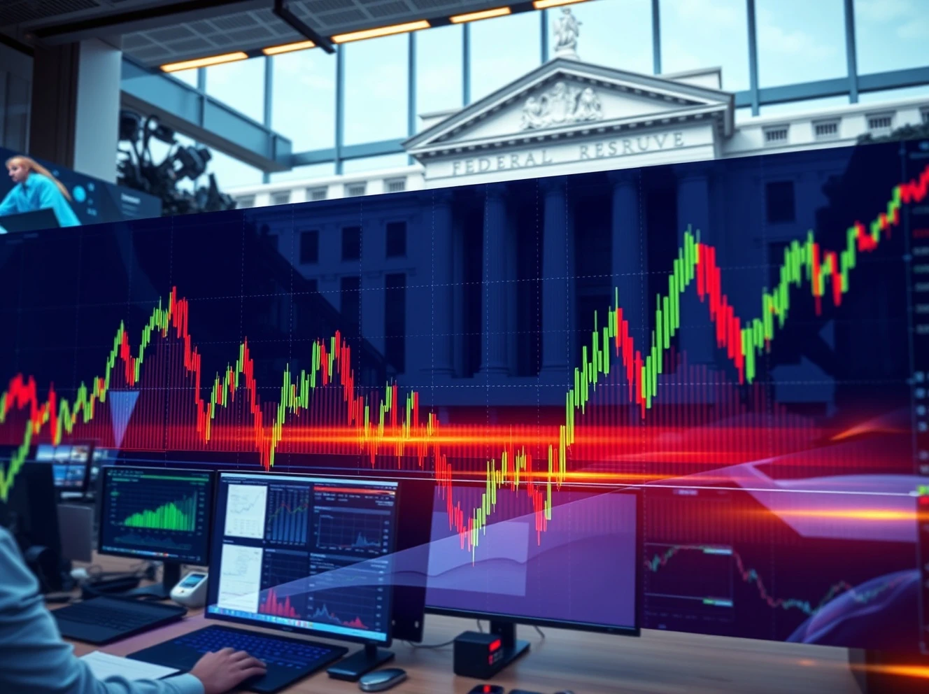 Federal Reserve decision affecting stock market performance and investment strategy