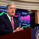 Jerome Powell discussing critical Fed economic outlook during press conference