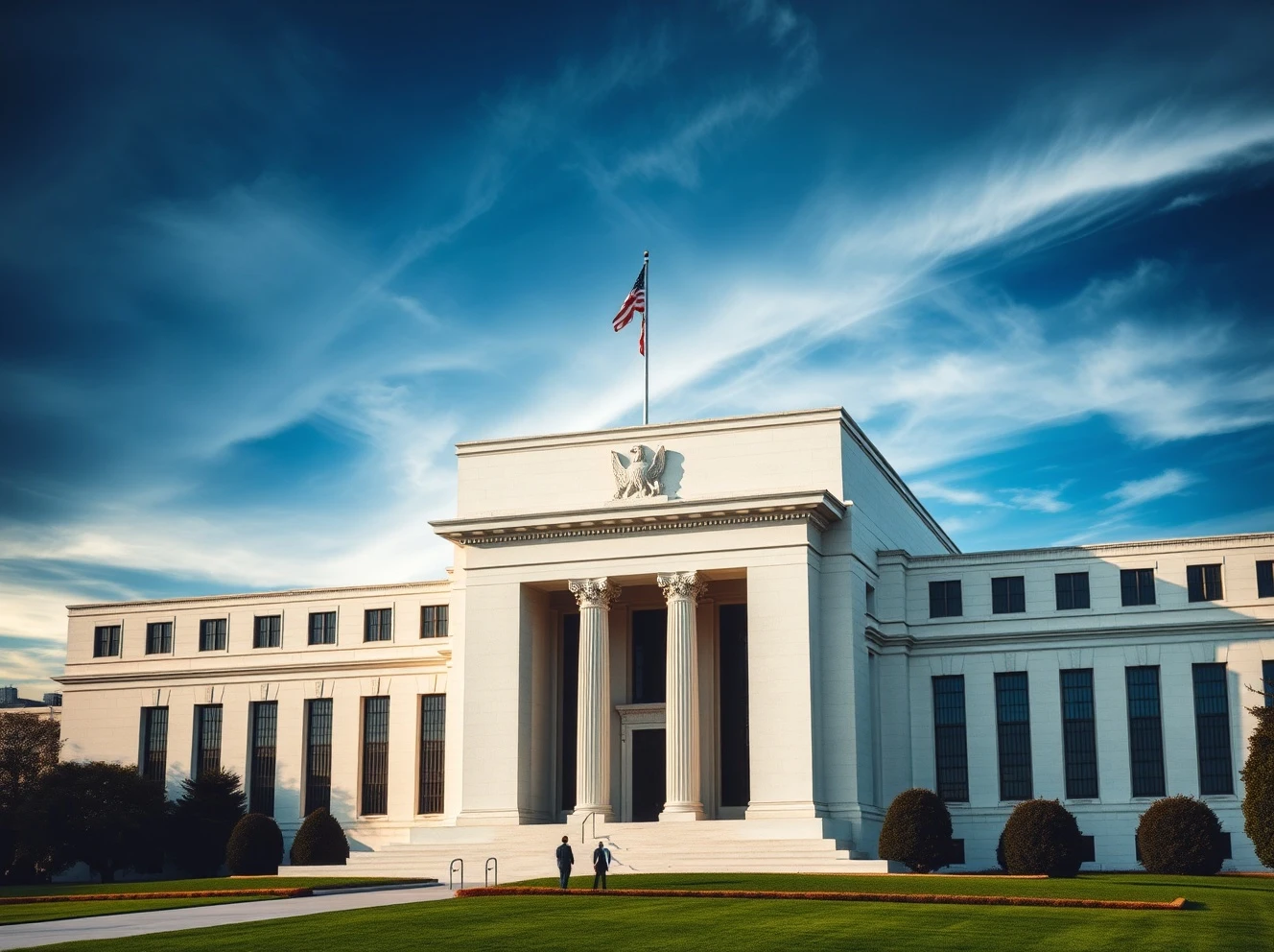 Federal Reserve building symbolizing crucial Fed rate cut decision affecting global markets