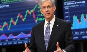 Jerome Powell discussing Fed rate cuts during Federal Reserve press conference
