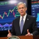 Jerome Powell discussing Fed rate cuts during Federal Reserve press conference