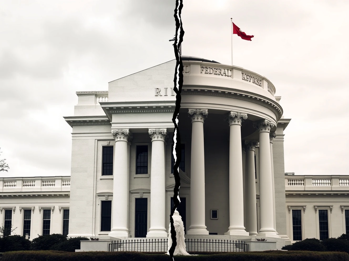 Federal Reserve dissent showing institutional fracture between central bank and executive branch influence