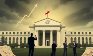 Federal Reserve interest rate cut analysis showing economic warning signs and market impact assessment