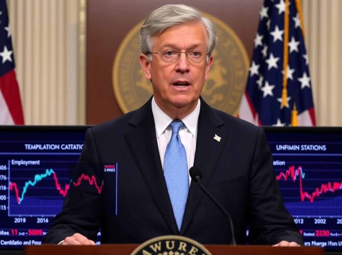 Federal Reserve policy announcement addressing dual economic risks of employment and inflation challenges