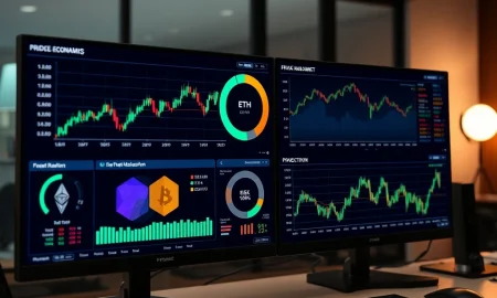 FETH portfolio management dashboard showing risk analysis and behavioral economics indicators