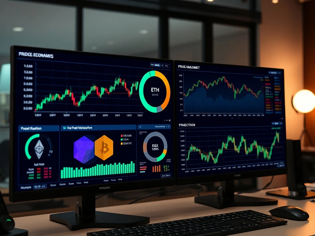 FETH portfolio management dashboard showing risk analysis and behavioral economics indicators