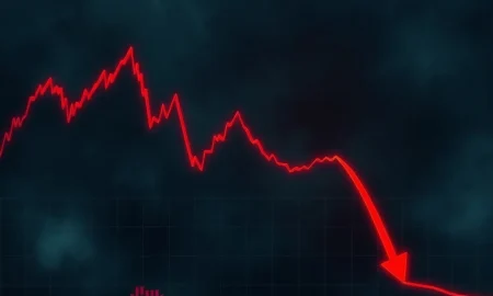 Catastrophic FIS stock decline chart showing massive 89.94% drop during market downturn