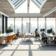 Professionals working in modern flexible offices during London transport disruptions