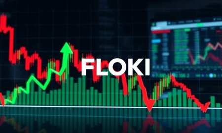 FLOKI rally analysis showing cryptocurrency price surge amid market decline