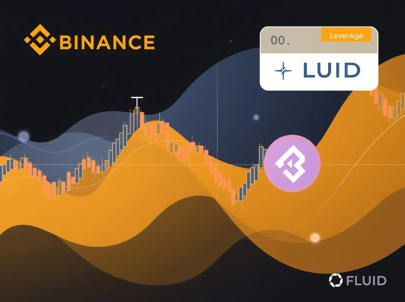 FLUID perpetual futures trading on Binance with high leverage interface