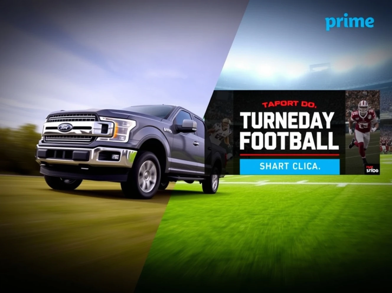 Ford's strategic Thursday Night Football advertising campaign on Amazon Prime showcasing new vehicles during live sports broadcast