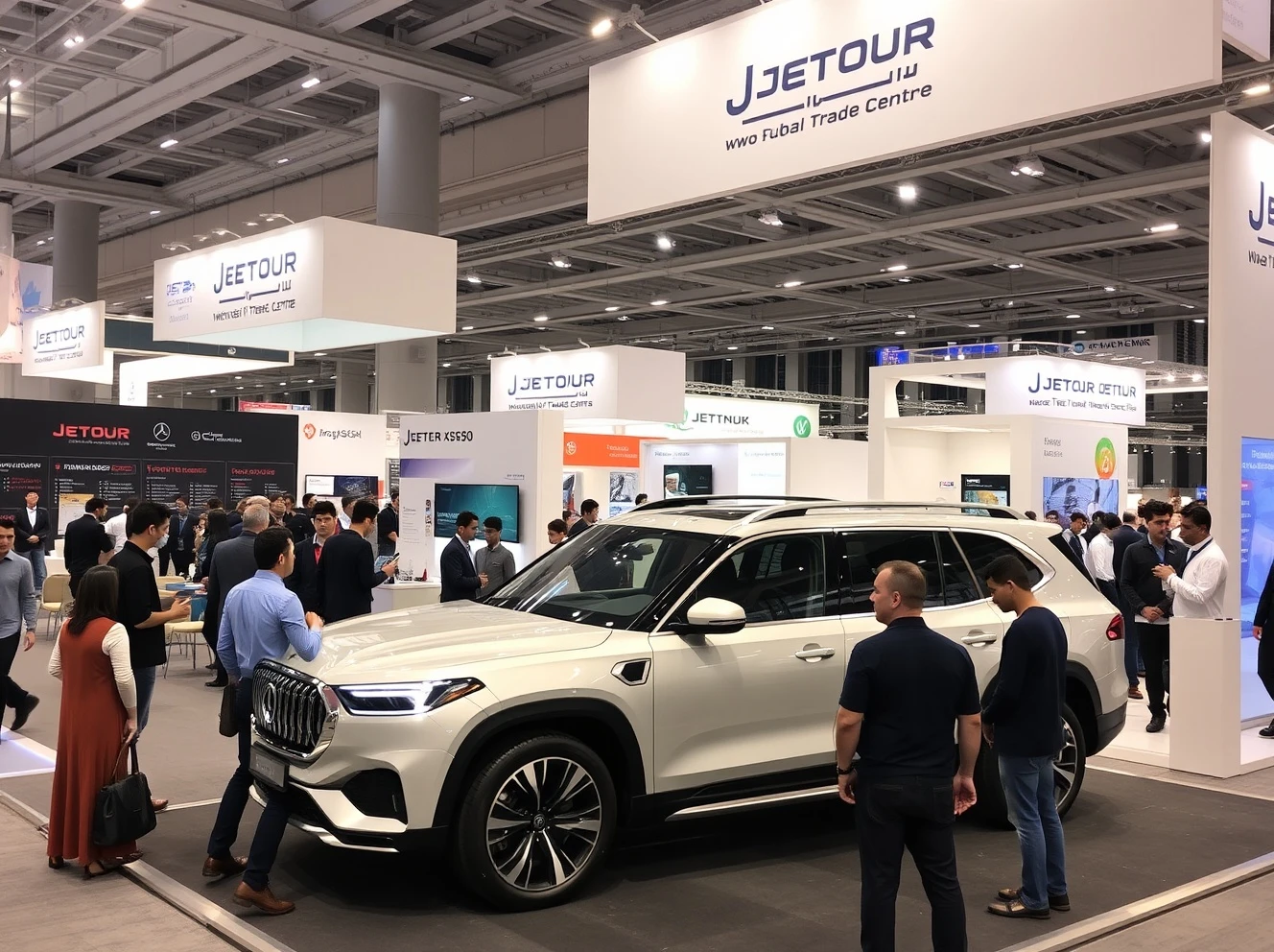 Forex Expo Dubai 2025 exhibition floor with traders networking and financial displays