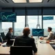 French corporate Bitcoin treasury strategy meeting with digital charts