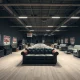 Furniture giant liquidates showroom with empty displays and closing signs
