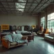 Furniture store closing after six decades of successful operation with final sale signs visible