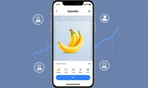 Gemini Nano Banana AI app overtaking ChatGPT in mobile app store rankings with image editing features
