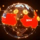 Geopolitical crypto impact analysis showing US-China relations affecting digital currency markets