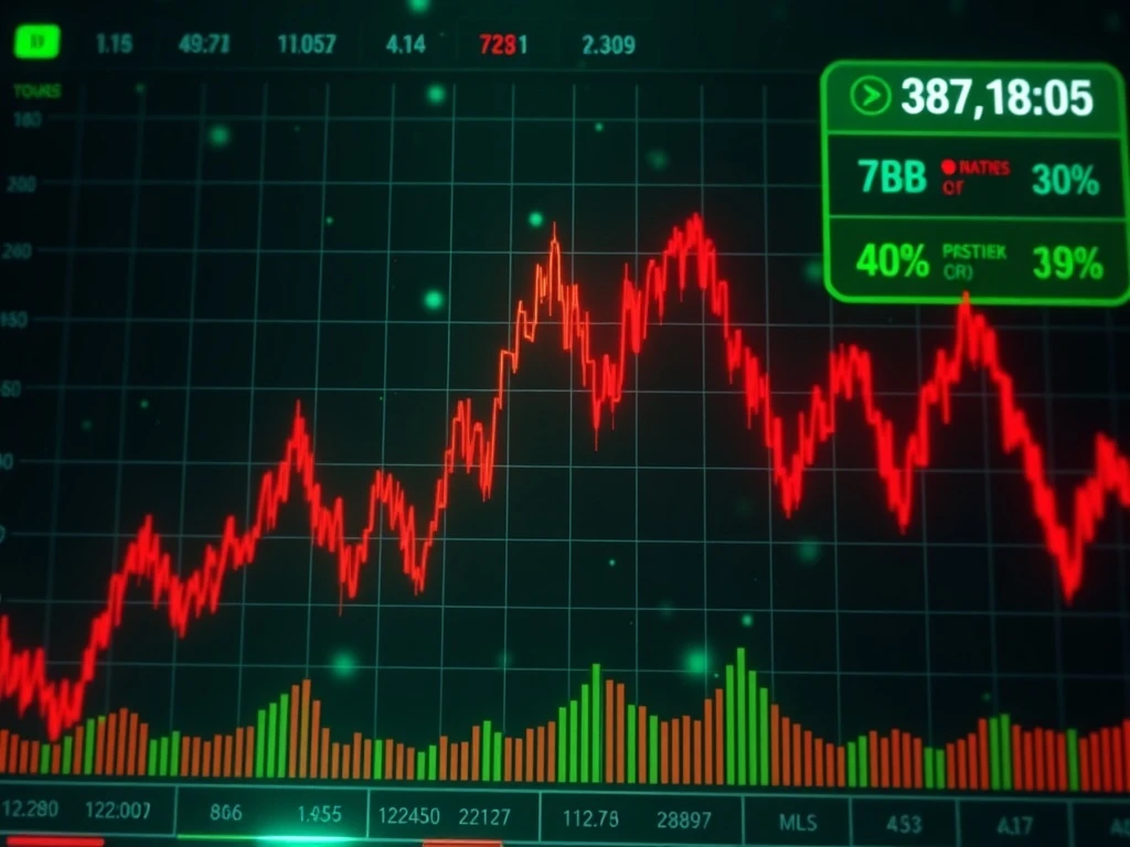 GHST cryptocurrency price chart showing dramatic volatility surge amid long-term decline