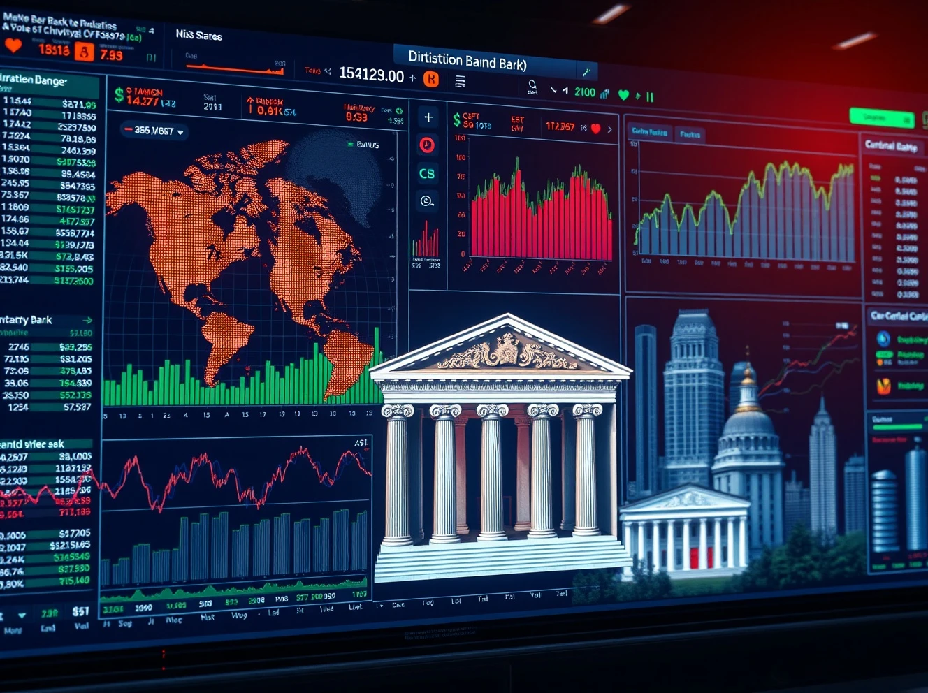 Essential global macroeconomic events dashboard showing crypto market impact and central bank decisions