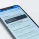 Gmail package tracking feature showing delivery status and purchase information on mobile device