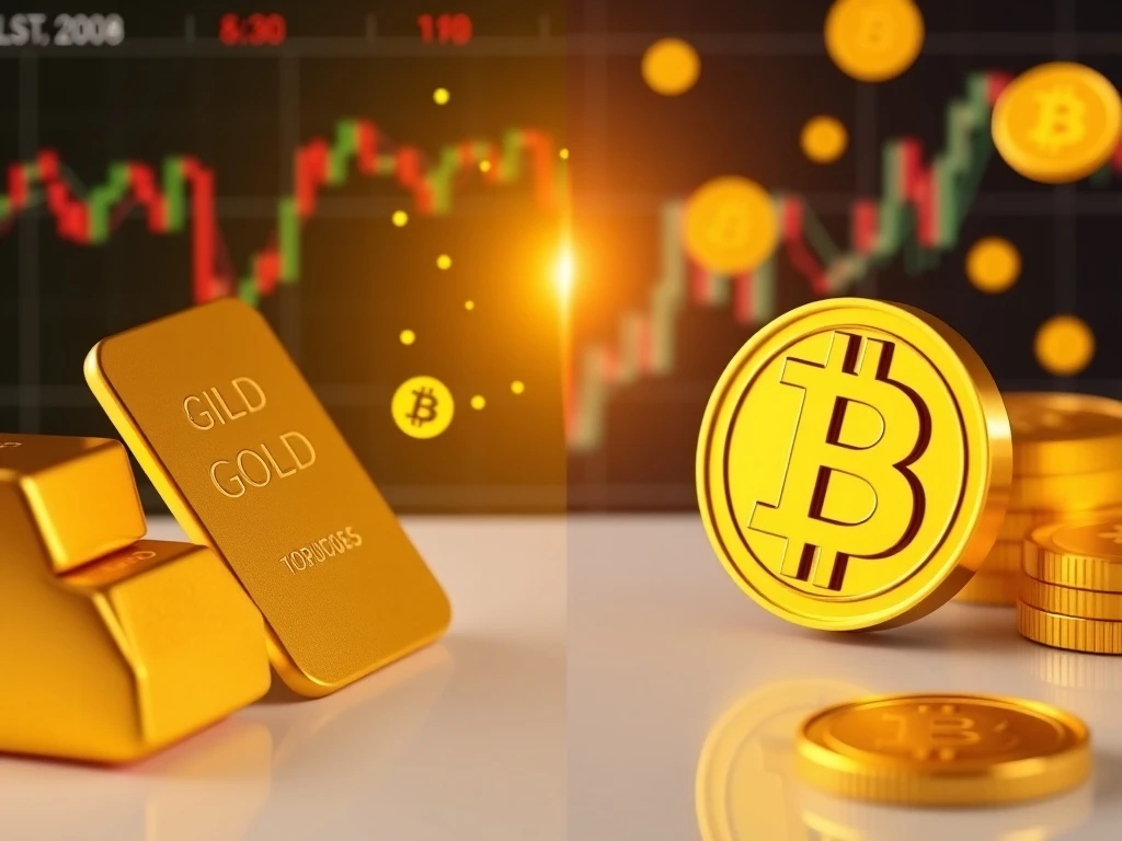 Gold and Bitcoin investment comparison showing complementary portfolio allocation strategies for 2025