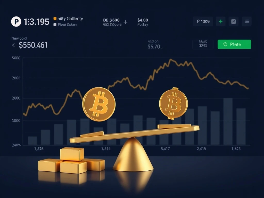 Strategic gold and Bitcoin allocation protecting against dollar devaluation in investment portfolio