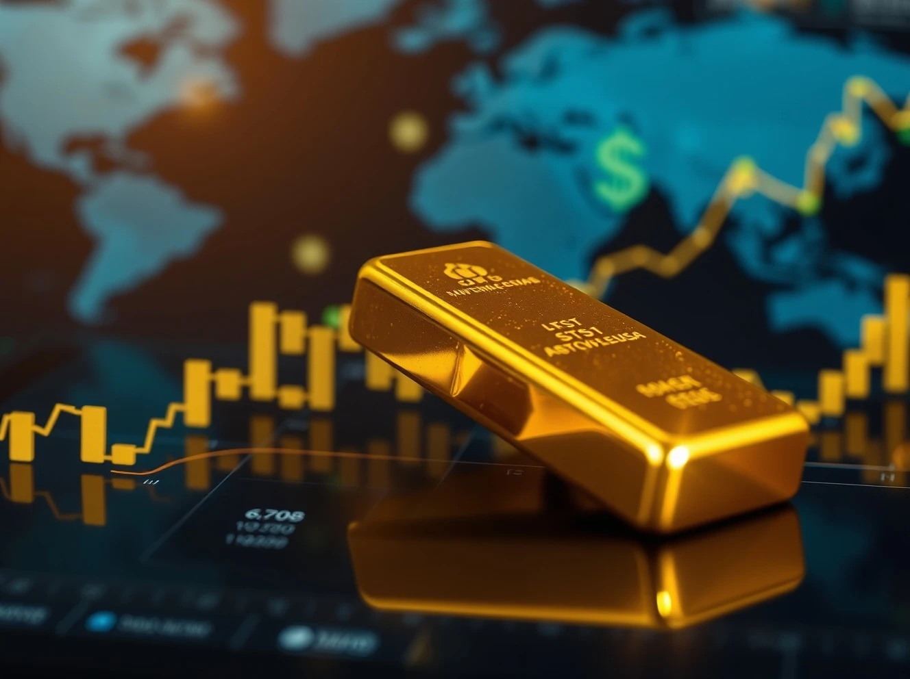 Historic gold price surge reaching $3,660 per ounce with market charts