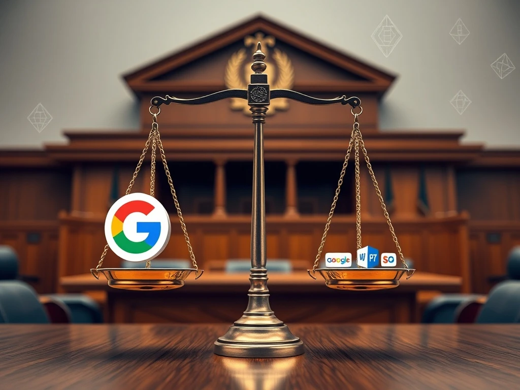 Google antitrust case ruling outcome showing balanced scales of digital justice