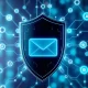 AI-powered email security shield protecting against phishing attacks and cyber threats