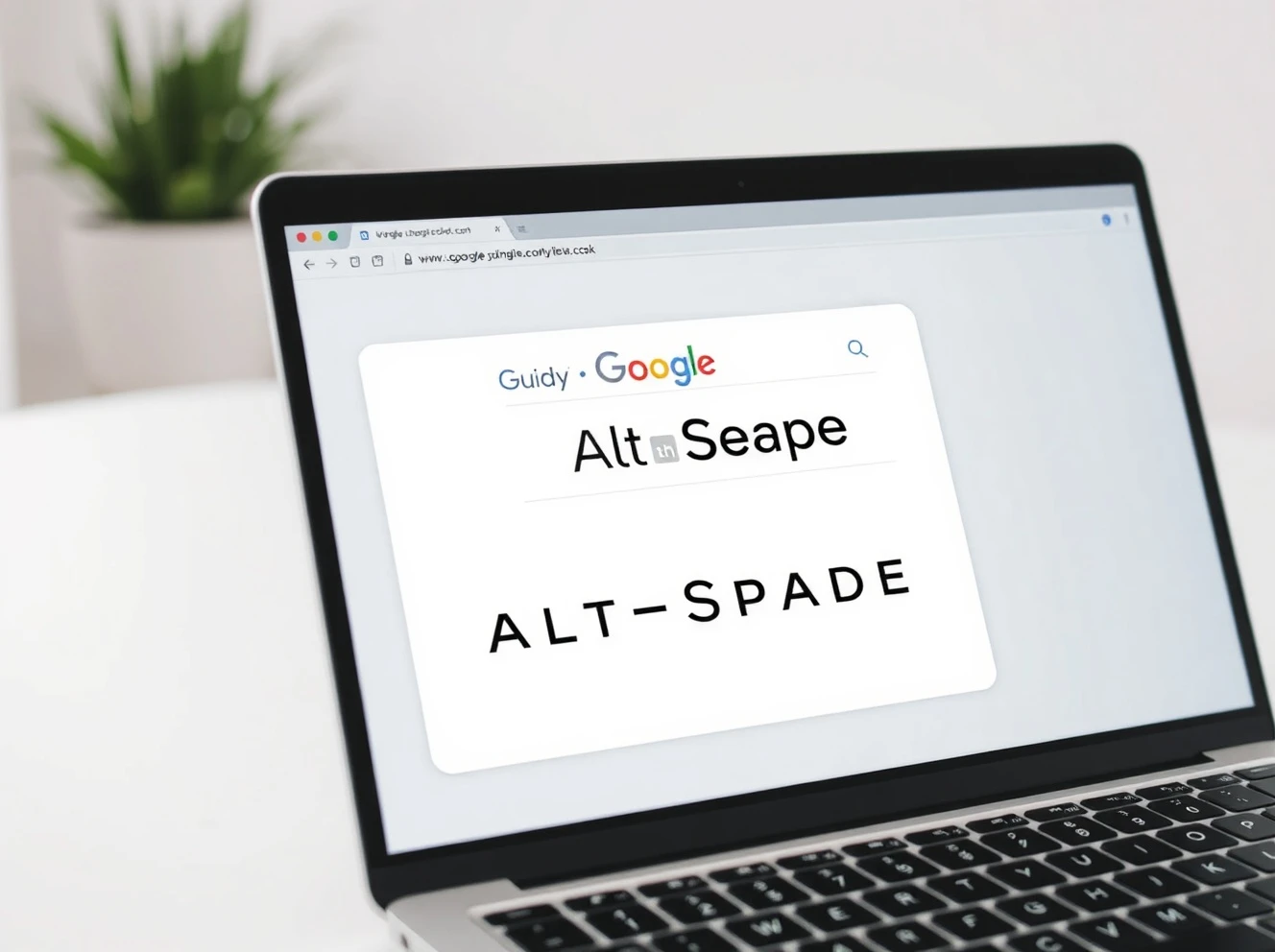 Google Windows desktop app search interface with Alt+Space shortcut functionality