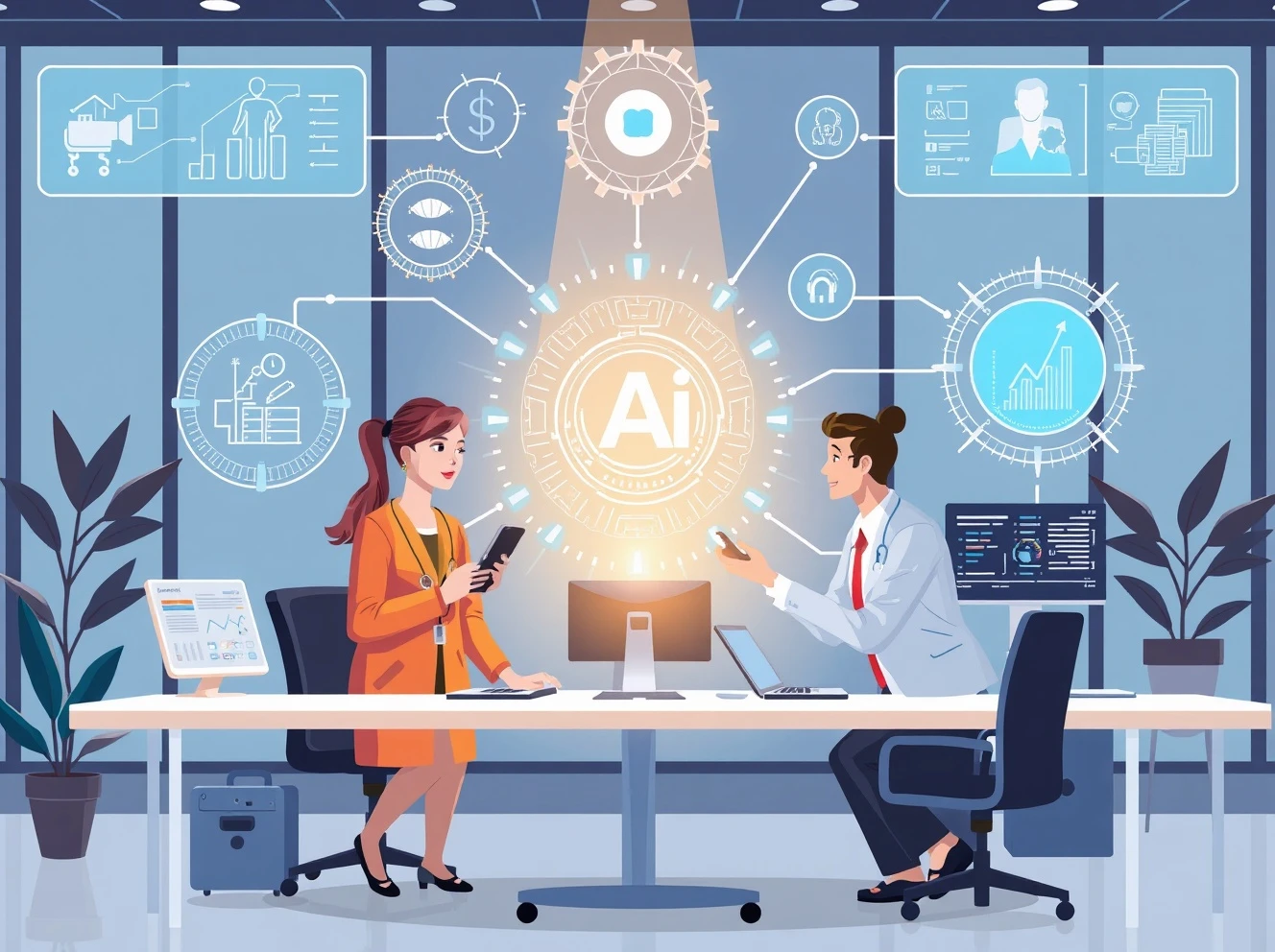 GPT-5 AI model performance comparison with human experts across multiple industries