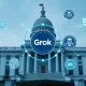 Grok AI government chatbot implementation in federal agencies with digital interface