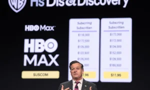 Warner Bros Discovery CEO discussing HBO Max price increase at business conference