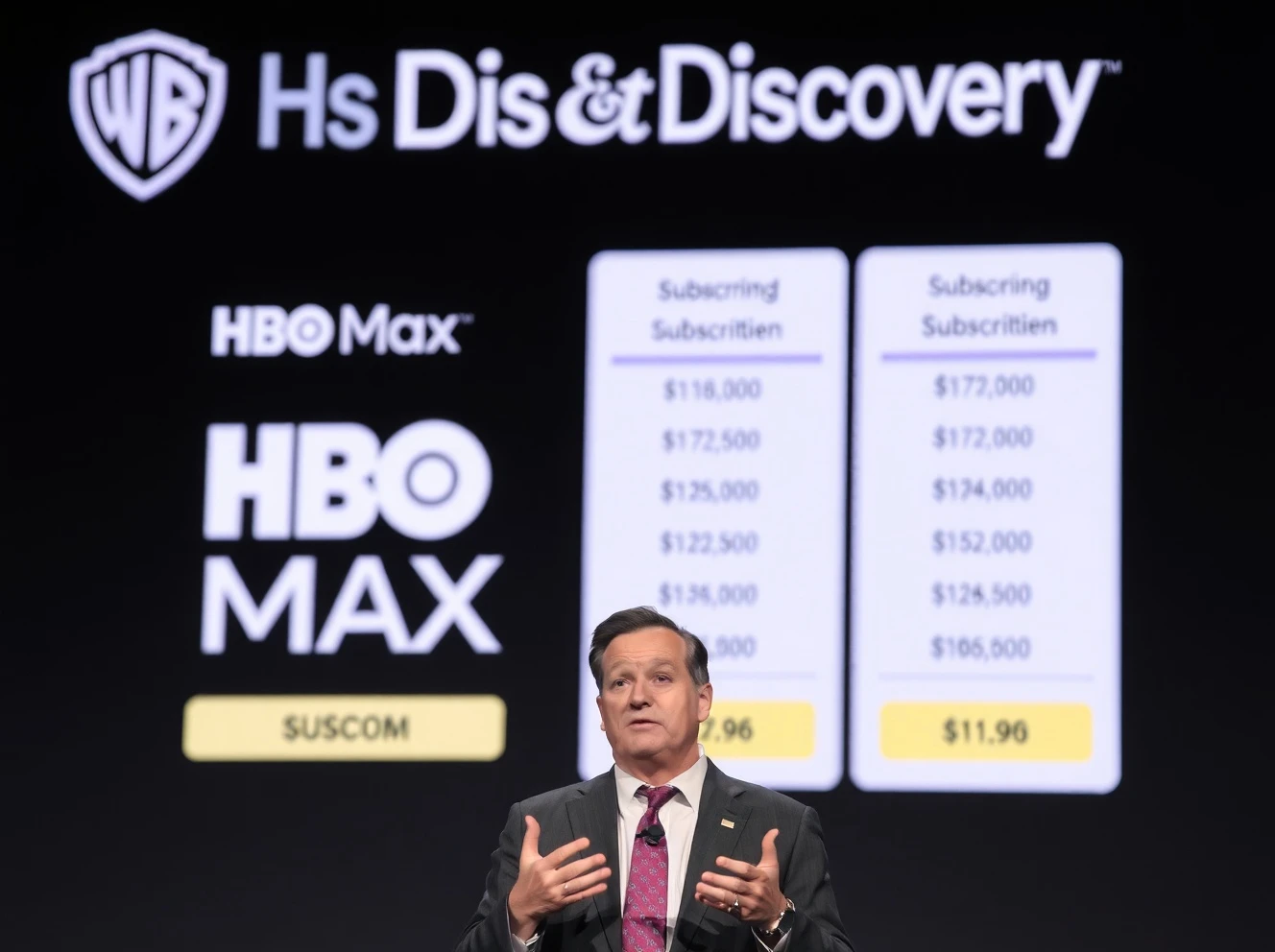 Warner Bros Discovery CEO discussing HBO Max price increase at business conference