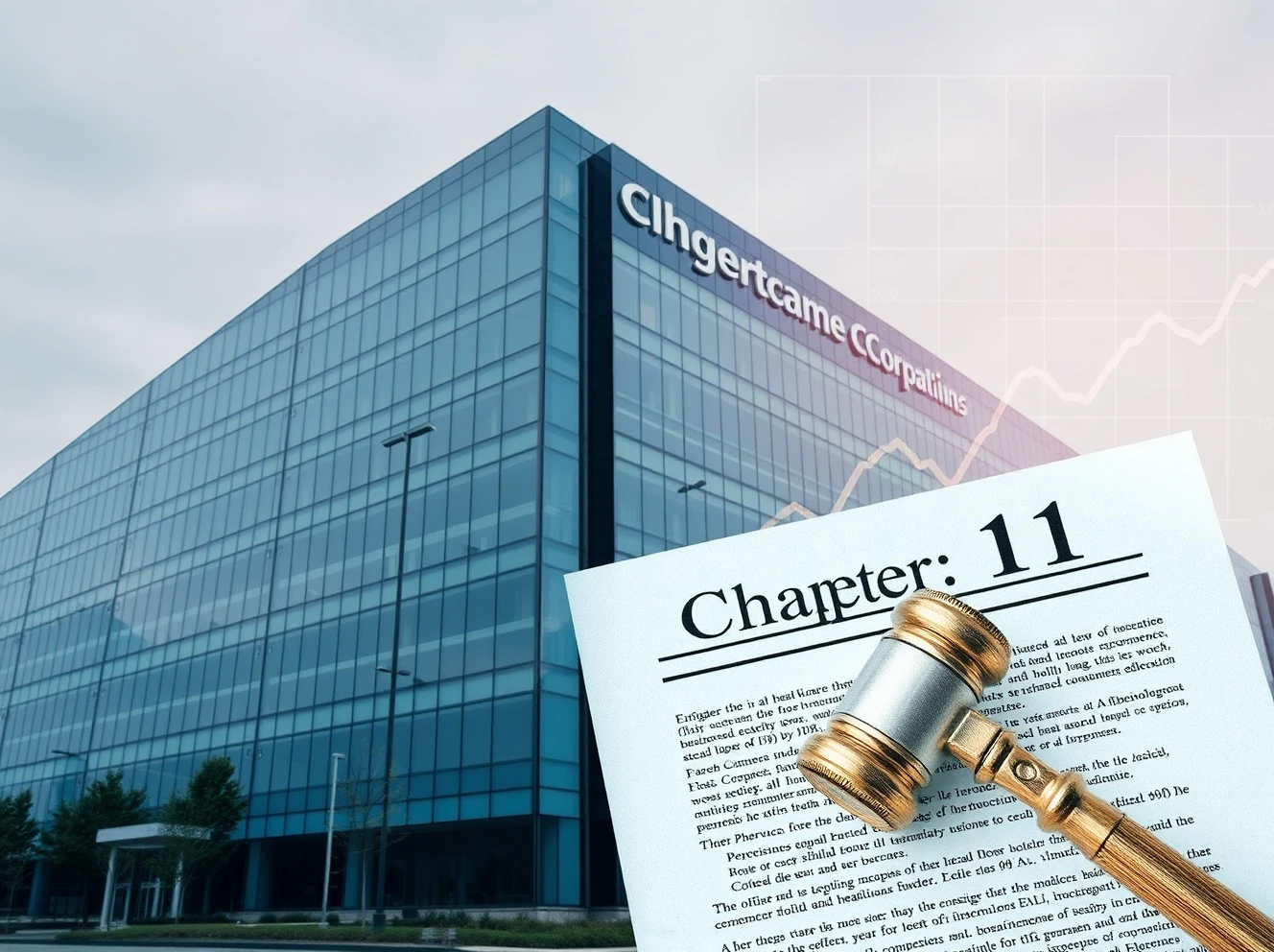 Healthcare corporation filing Chapter 11 bankruptcy protection with financial documents