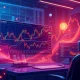 Algorithmic trading dashboard showing HFT cryptocurrency massive price surge with real-time data analytics