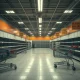 Home goods chain bankruptcy leads to empty store with liquidation signs