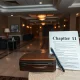 Hotel bankruptcy crisis with abandoned luggage and legal documents in empty lobby